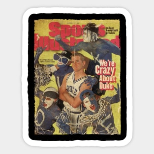 COVER SPORT - SPORT ILLUSTRATED - WEARE CRAZY ABOUT DUKE Sticker